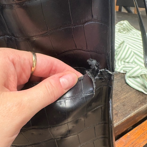 BEIS Large Work Tote in Black Croc - Picture 8 of 8